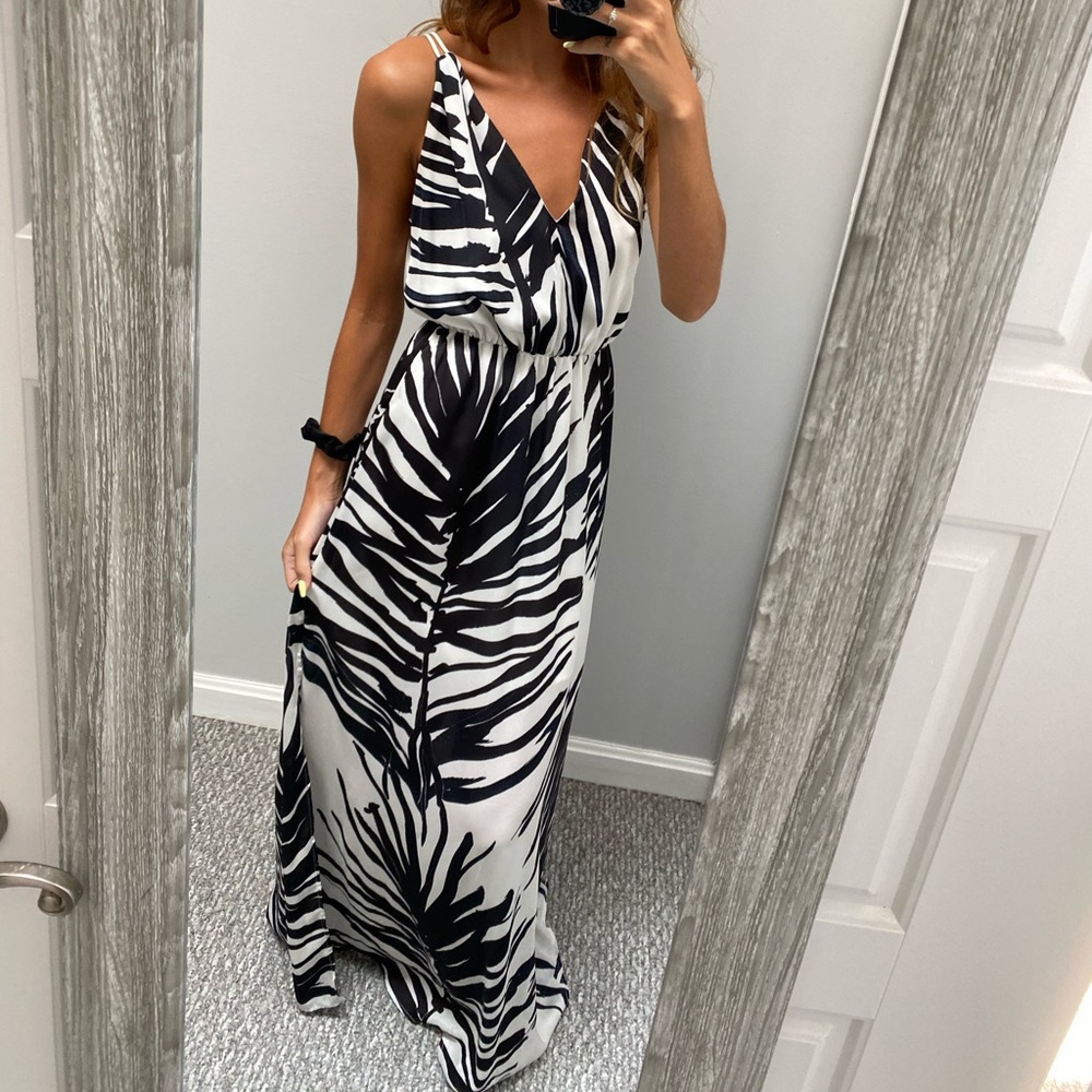 H&M Leaf Maxi Dress